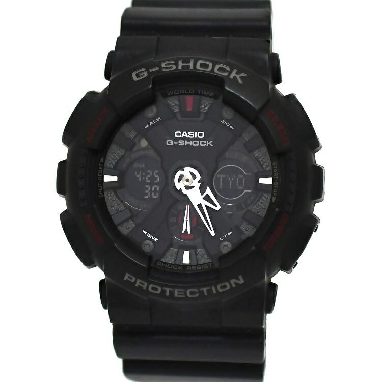 カシオ 腕時計 G-Shock ブラック GA-120 