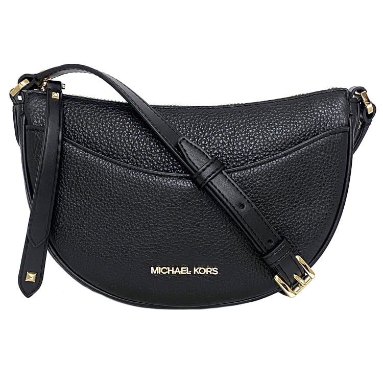 マイケルコース ショルダーバッグ ブラック ゴールド金具 35R3G4DC5L 未使用 美品 レザー Sランク MICHAEL KORS ポシェット カラー 定番 人気 女性 レディース 通勤 通学 シンプル プレゼント ギフト 贈り物 コンパクト 小さめ 高級感 ブランド 本物 鑑定済み