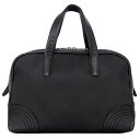 ロエベ ボストンバッグ ブラック リピート アナグラム 美品 レザー 中古 LOEWE ヴィンテージ ハンドバッグ ファスナー ロゴ 定番 人気 女性 レディー...
