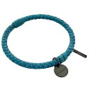 ボッテガヴェネタ バングル ライトブルー イントレチャート ec-19881 美品 レア レザー 中古 BOTTEGA VENETA アクセサリー ブレスレット 定番 人気 レディース メンズ シンプル カジュアル お洒落 革 本革 青 ブランドアクセ エレガント ブランド 本物 鑑定済み(4)