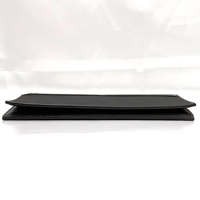 ダンヒル 二つ折り 長財布 ec-21175 ダークブラウン オックスフォード L2H710B 財布 美品 PVC レザー 中古 dunhill ロゴ プレート 折り財布 シンプル 定番 人気 革 メンズ 男性 ロング ウォレット お洒落 エレガント 箱付き 高級感 上品 ブランド 本物 鑑定済み