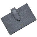 セリーヌ カードケース アコーディオン カード f-21339 グレー 美品 カードホルダー レザー 中古 CELINE シンプル ホック ホルダー 定番 人気...