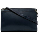 クリスチャン ディオール セミショルダー バッグ ec-21624 ネイビー 美品 レザー 中古 Christian Dior ヴィンテージ 肩掛け ファスナー CD ロゴ トロッター 定番 人気 レディース 紺色 革 通勤 通学 ビジネス 鞄 シンプル お洒落 上品 ブランド 本物 鑑定済み