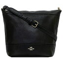コーチ チェーン ショルダーバッグ ec-21991 ブラック F72692 美品 2way レザー 中古 COACH 肩掛け クロスボディ ファスナー バケッ...