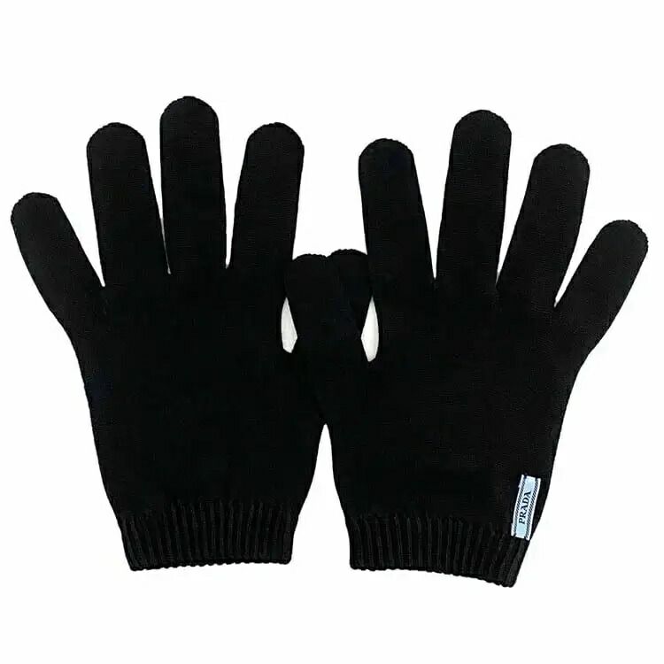 プラダ 手袋 ec-22055 ブラック NERO DNA615 未使用 新品 ロゴ 綿 100% Sランク PRADA グローブ アパレル ワンポイント 定番 人気 プレゼント ギフト 贈り物 記念日 誕生日 黒 小物 ファッション レディース 女性 お洒落 高級感 上品 ブランド 本物 鑑定済み