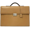 ロエベ ビジネスバッグ ec-22739 ベージュ キャメル ブラウン 美品 レザー 中古 060512 LOEWE ヴィンテージ 茶色 レア フラップ 鍵有 ...