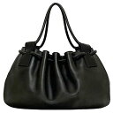 グッチ トートバッグ ec-22725 ブラック 101290 巾着バッグ レザー 中古 205027 GUCCI 本革 軽い ポーチ付き ヴィンテージ シンプ...