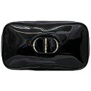クリスチャン ディオール ポーチ ec-22946 ブラック BEAUTE 美品 パテント レザー 中古 Christian Dior CD 化粧ポーチ ビュー...