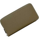 エルメス ラウンドファスナー 長財布 アザップ シルクイン f-22990 ベージュ エトゥープ 美品 財布 レザー ヴォーエプソン シルク 中古 Z刻印 HE...