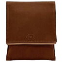 エルメス トラベル ボリードポーチ ec-22954 ブラウン ボリード 美品 コットンキャンバス レザー 中古 HERMES フラップ ロゴ 刺繍 シンプル ...