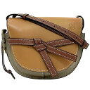 ロエベ ショルダーバッグ f-23050 ブラウン ベージュ ゲート 321.54.T20 美品 レザー 中古 062153 LOEWE フラップ ロゴ 本革 クロスボディ アナグラム 本革 軽い 茶色 軽い レディース カーフレザー ロゴ刻印 肩掛け 斜め掛け ブランド 本物 鑑定済み