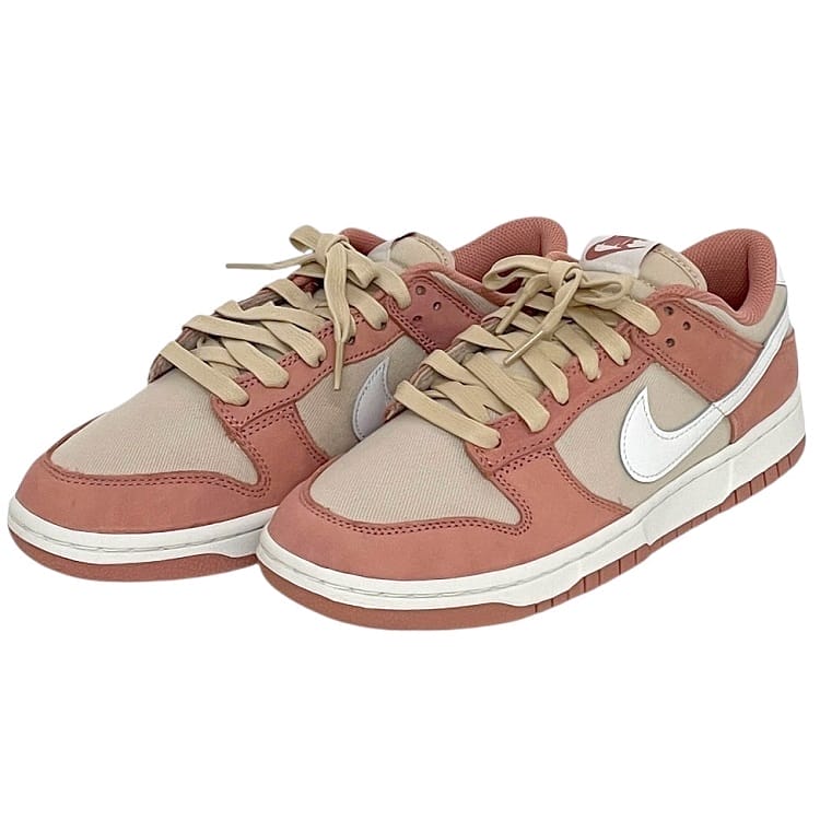 ナイキ スニーカー ナイキダンク LOW レトロ PRM ec-23959 ピンク ホワイト FB8895-601 未使用 27.0cm キャンバス 合成皮革 Sランク NIKE メンズ 男性 アパレル 人気 定番 お洒落 シンプル 高級感 ファッション小物 白 カジュアル ブランド 本物 鑑定済み