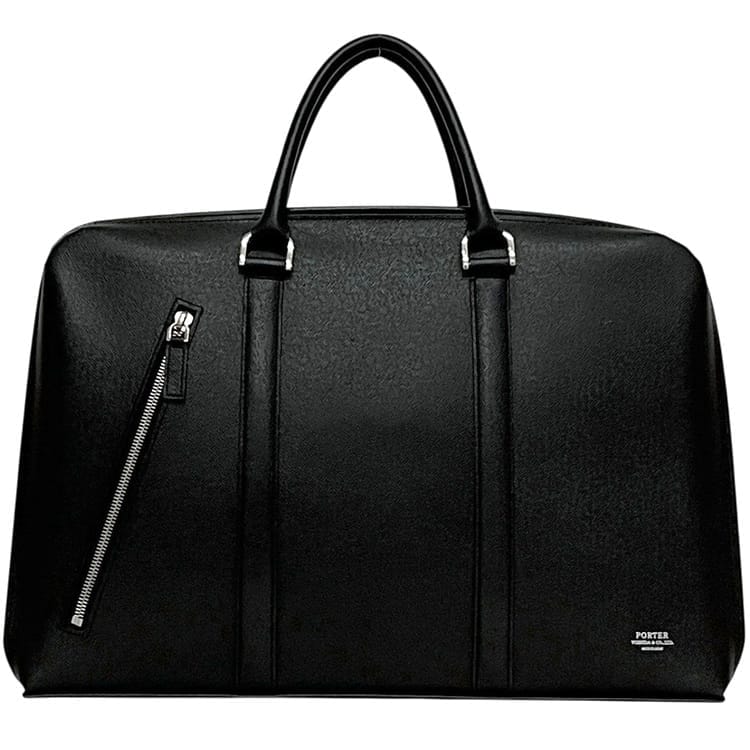 ポーター 吉田鞄 ビジネスバッグ アベニュー ec-24511 ブラック 美品 レザー 中古 PORTER YOSHIDA&CO.LTD. 書類バッグ 黒 ビジネス ファスナー トートバッグ グレインレザー 書類 ファスナー 大容量 メンズ 男性 定番 人気 日本製 ブランド 本物 鑑定済み