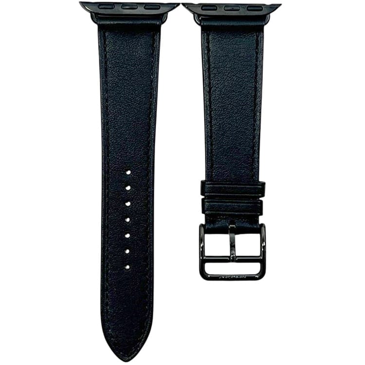 エルメス アップルウォッチ 替えバンド ec-24600 ブラック 未使用 美品 40mm用 レザー Sランク D刻印 2019年製 HERMES 時計 Apple Watch ブレス 交換 バンド メンズ レディース 定番 人気 シンプル 黒 ブラック金具 時計パーツ ブランド 本物 鑑定済み