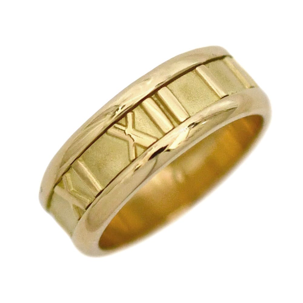 ティファニー リング f-24615 イエローゴールド YG アトラス 指輪 JP12号 新品 仕上げ済み 750 K18 Sランク TIFANNY&Co. ジュエリー アクセサリー 金 地金 宝石 ローマ数字 8g 貴金属 メンズ レディース定番 人気 ロゴ 刻印 シンプル ブランド 本物 鑑定済み