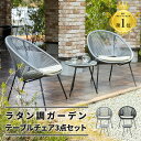 ラタン 調 ガーデンチェア ガーデンテーブル ガーデン セット ラタン調 いす 椅子 チ