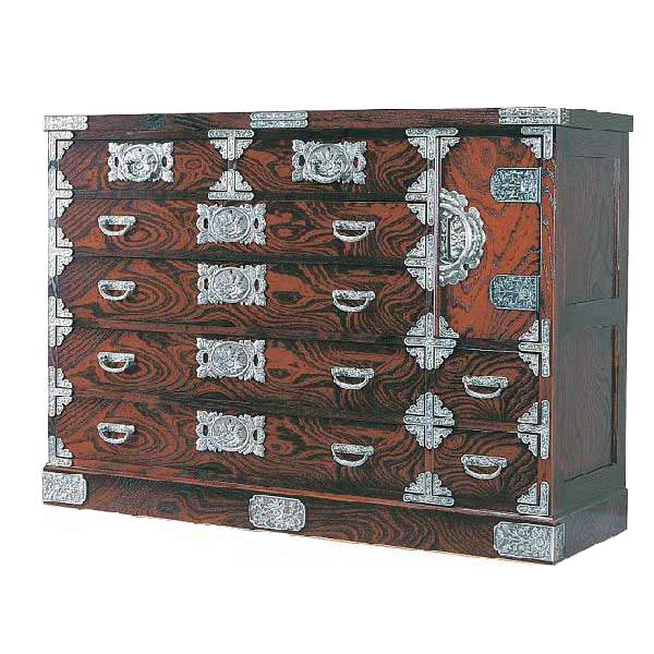 えっ!?11/20～【ポイント増量&お得クーポン】 受注生産 民芸家具 和 和風 民芸箪笥135cm幅 「筑後民芸 ..