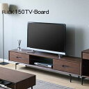 テレビボード テレビ台 ローボード 幅150 玄関渡し アイアン脚 ブラウン ガラス棚 背面化粧仕上げ FLICK フリック 150TVB ヴィンテージ風 パイ...