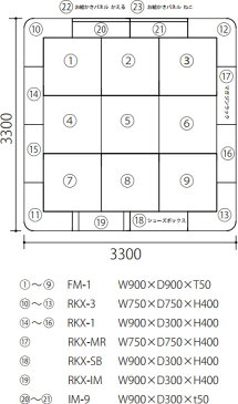 【キッズコーナーセット】 ラクサスEXシリーズ 4.5畳タイプ RS-4506 らくがきボード キッズコーナー キッズスペース 遊び場 ベビー マット おえかき