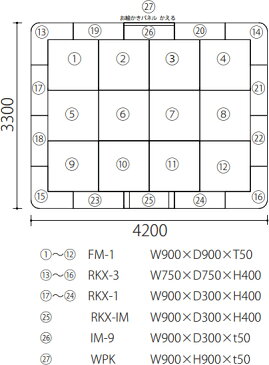 【キッズコーナーセット】 ラクサスEXシリーズ 6畳タイプ RS-6004 らくがきボード キッズコーナー キッズスペース 遊び場 ベビー マット おえかき