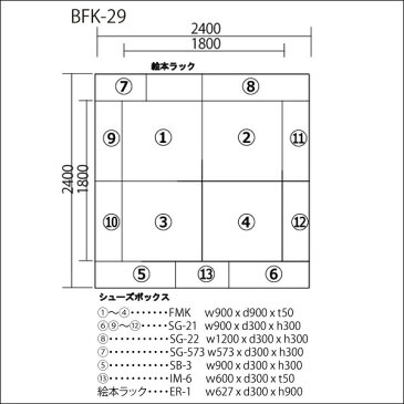 【 キッズコーナー 激安 】 バンビファンシーセット 交通マット・角サイドガード 2畳 BFK29 （絵本ラック・シューズボックス・入口マット付） 送料無料 ベビー かわいい フロアマット キッズスペース