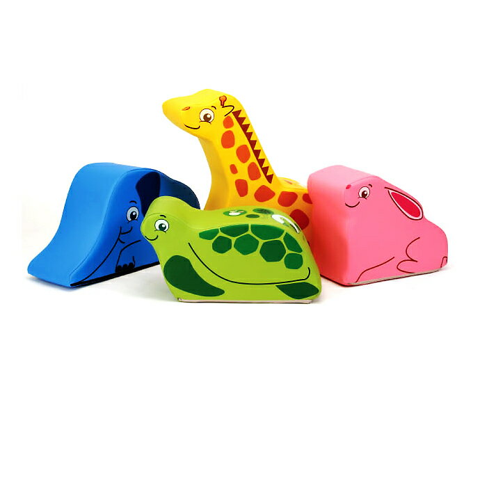 アニマル クッション 子供用 (キリン・ラビット・カメ・ゾウ) 4個セット クッション キッズクッション 動物 クッション プレゼント こどもクッション 人気 ...