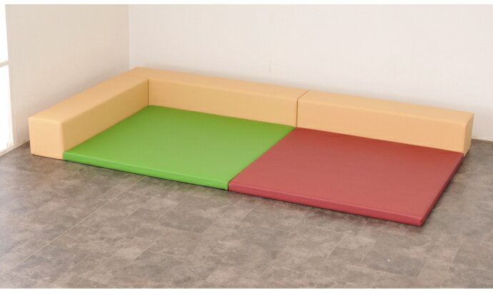 キッズコーナー 　 キッズコーナー リス20cm角セット　1畳プランC ジャポネカラー／クッション 日本製 ..