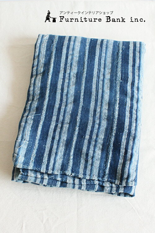 【中古】【送料無料】ヴィンテージ アフリカン インディゴ ファブリック | 生地 布 アフリカ アフリカンインディゴ マルチクロス タペストリー ラグ 敷物 クロス カバー ソファカバー ビンテージ アンティーク おしゃれ インテリア ディスプレイ ハンドメイド 一点物 カフェ