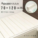 【取扱店限定】Ag折りたたみ風呂ふた　しろ　【M12】　70×120cm用_ 風呂蓋 浴槽蓋 サイズ