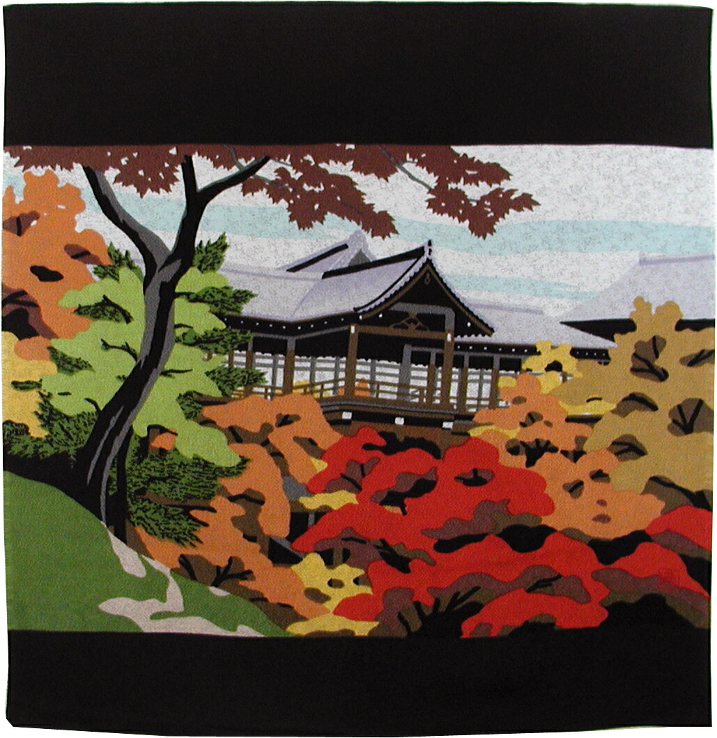国際会議記念品 風呂敷 【東福寺】 井堂雅夫 68cm 贈る ギフト 外国へのお土産 ふろしき風呂敷専門店 メール便 東福寺 京都 京都五山 国宝