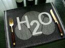 エーケルンド 【H2O】30cm×25cm 綿50% バンブービスコース(竹レーヨン)50% クリスマス スウェーデン 壁掛けお手拭 手拭き キッチンクロス テーブルランナー テーブルクロス タオル 水の化学式 水 化学 元素記号