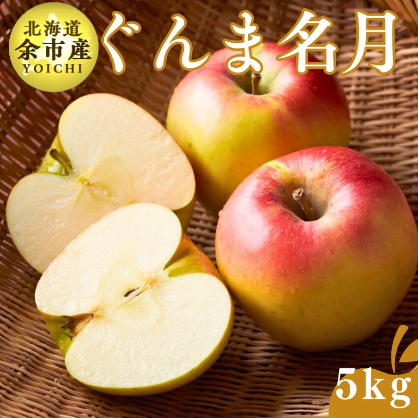 【2024年度先行予約受付中！】北海道余市産 りんご ぐんま名月 秀品 5kg【松村農園 余市 りんご ぐんま..