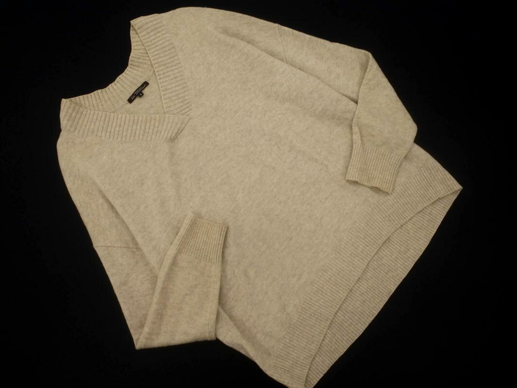 ネコポスOK 23区 カシミヤ混 Vネック ニット セーター size38/ベージュ ◇■ ☆ fkb1 レディース【USED】【中古】【古着】【ブランド古着買取・販売ABJ】(4)