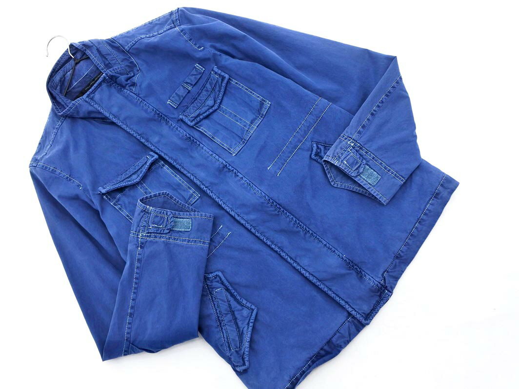 PLUG プラグ テットオム ワーク ジャケット size6/青 ◇■ ☆ fab4 メンズ【USED】【中古】【古着】【ブランド古着買取・販売ABJ】