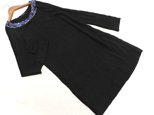 Gabardine K.T ギャバジンケーティー スパンコール ニット ワンピース size9/黒 ◇■ ☆ ekc6 レディース【USED】【中古】【古着】【ブランド古着買取・販売ABJ】 Gabardine K.T ギャバジンケーティー スパンコール ニット ワンピース size9/黒 ◇■ ☆ ekc6 レディース【USED】【中古】【古着】【ブランド古着買取・販売ABJ】