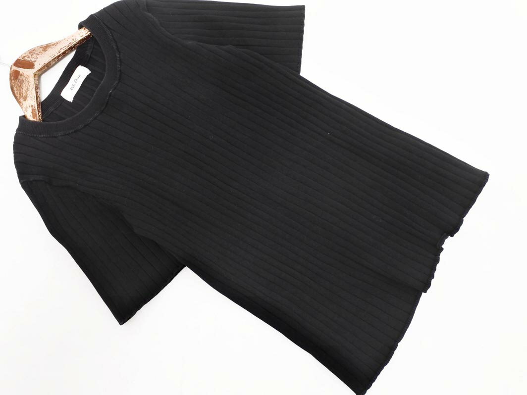 Mila Owen ミラオーウェン リブ カットソー size0/黒 ■◆ ☆ fba5 レディース【USED】【中古】【古着】【ブランド古着買取・販売ABJ】