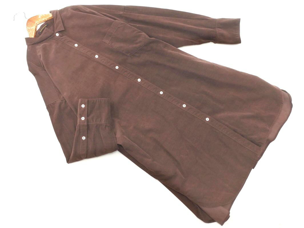 BARNYARDSTORM バンヤードストーム コーデュロイ シャツ ワンピース sizeF/茶 ◇■ ☆ gaa9 レディース【USED】【中古】【古着】【ブランド古着買取・販売ABJ】