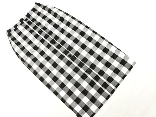 SALOON by BABYLONE バビロン チェック タイト スカート size36/白x黒 ■■ ☆ fda8 レディース【USED】【中古】【古着】【ブランド古着買取・販売ABJ】 SALOON by BABYLONE バビロン チェック タイト スカート size36/白x黒 ■■ ☆ fda8 レディース【USED】【中古】【古着】【ブランド古着買取・販売ABJ】