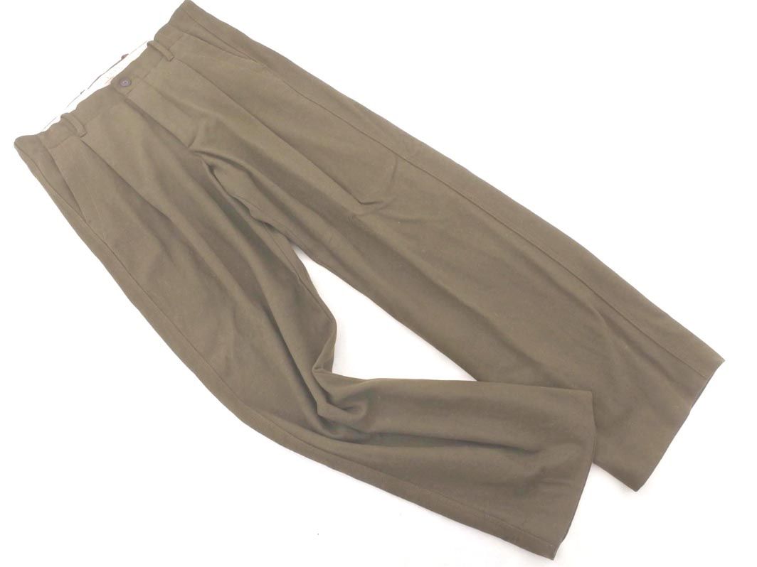 BANANA REPUBLIC バナナリパブリック ウール混 ボタンフライ パンツ size31/濃緑 ◇■ ☆ eab9 メンズ【USED】【中古】【古着】【ブランド古着買取・販売ABJ】