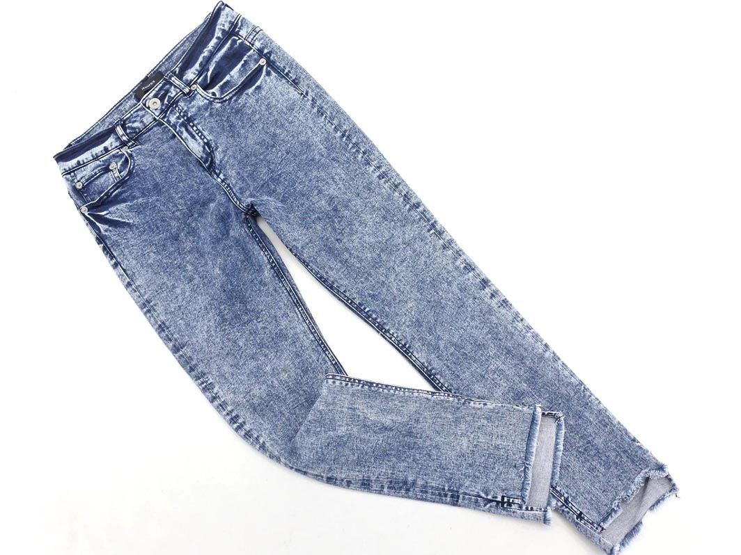 JEANASIS ジーナシス ウォッシュ加工 スキニー デニムパンツ sizeM/濃紺 ■■ ☆ eda1 レディース【USED】【中古】【古着】【ブランド古着買取・販売ABJ】