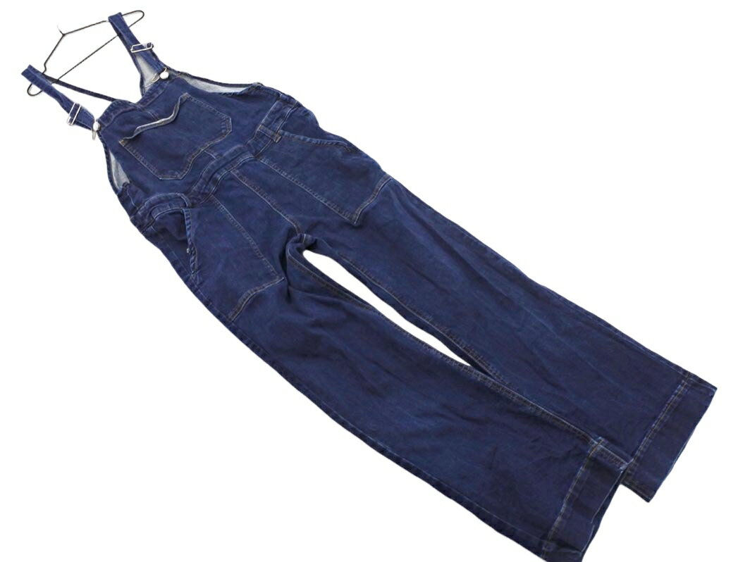 Discoat ディスコート サロペット オーバーオール sizeL/紺 ■■ ☆ fkb1 レディース【USED】【中古】【古着】【ブランド古着買取・販売AB...