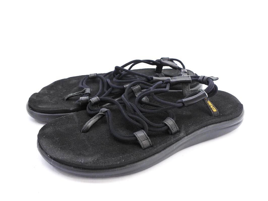 Teva テバ ボヤ インフィニティ スポーツ サンダル sizeW6(23.5cm)/黒 ■◆ ☆ dha9 レディース【USED】【中古】【古着】【ブランド古着買取 販売ABJ】