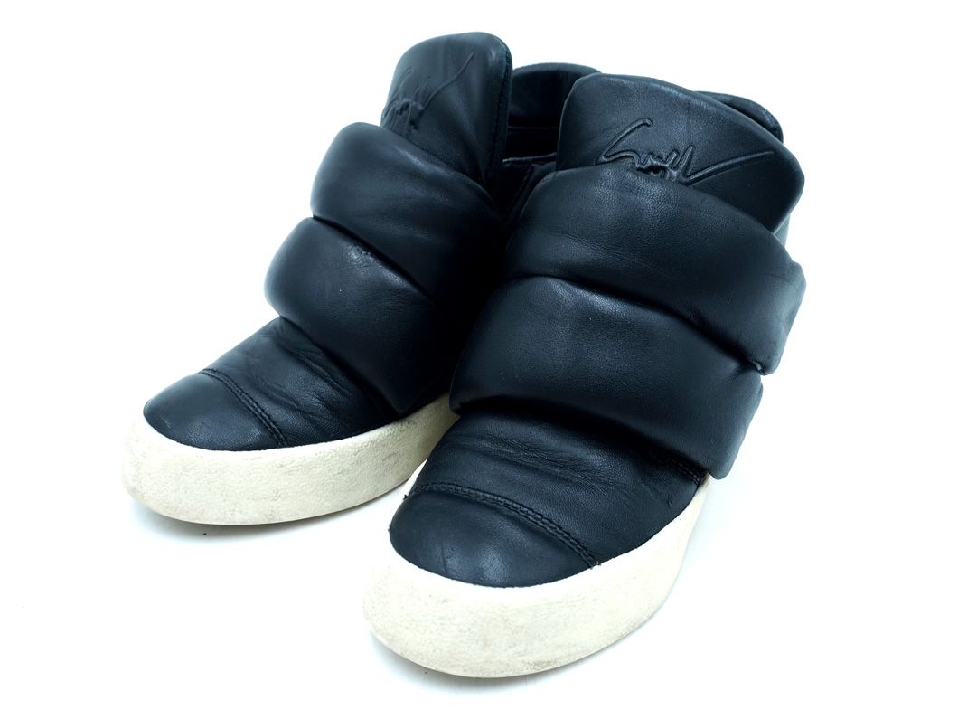 Giuseppe Zanotti ジュゼッペザノッティ RS5084 レザー ハイカット スニーカー size36（23cmくらい）/黒 ■■◎ ☆ ead0 レディース