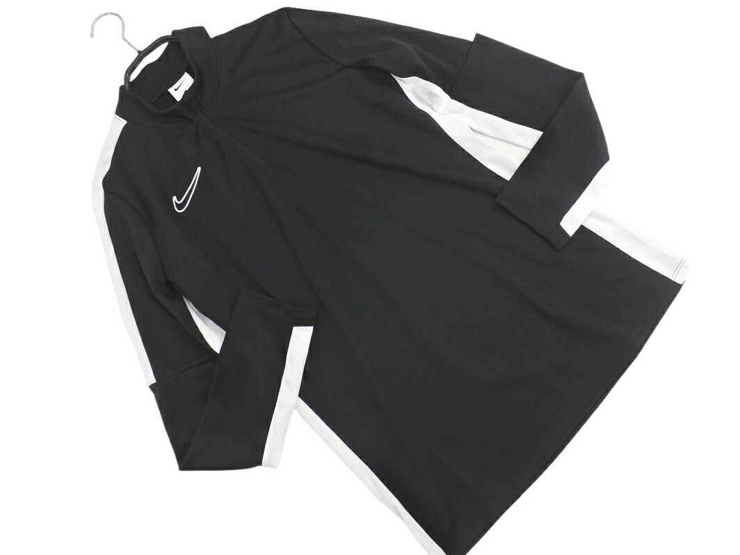 ネコポスOK NIKE ナイキ ハーフジップ トレーニングウェア カットソー sizeM/黒 ■◇ ☆ fda7 メンズ【USED】【中古】【古着】【ブランド古着買取・販売ABJ】