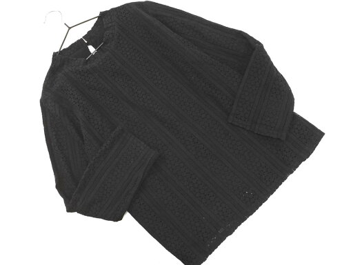chocol raffine robe ショコラフィネローブ レース ブラウス シャツ sizeF/黒 ■◇ ☆ fcc8 レディース【USED】【中古】【古着】【ブランド古着買取・販売ABJ】 chocol raffine robe ショコラフィネローブ レース ブラウス シャツ sizeF/黒 ■◇ ☆ fcc8 レディース【USED】【中古】【古着】【ブランド古着買取・販売ABJ】