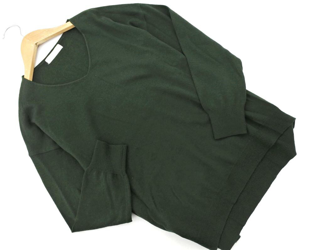 any SiS エニィスィス ウール混 Vネック ニット セーター size2/緑 ◇■ ☆ eka6 レディース【USED】【中古】【古着】【ブランド古着買取・販売ABJ】