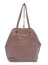 FALCHI NEW YORK ファルチ ニューヨーク 本革 レザー トート バッグ ベージュ ■■ ☆ fbc0 レディース【USED】【中古】【古着】【ブラ...