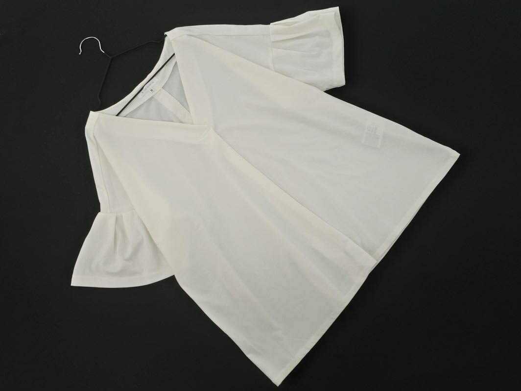 ネコポスOK THE SHOP TK ザショップティーケー タケオキクチ Vネック プルオーバー カットソー sizeM/白 ■◆ ☆ ffa9 レディース【USED】【中古】【古着】【ブランド古着買取・販売ABJ】