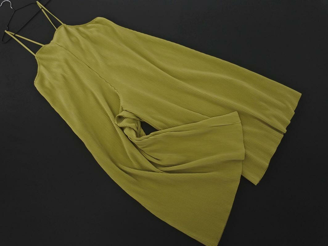 simplicite シンプリシテェ プリーツ オールインワン 緑 ■◆ ☆ fga1 レディース【USED】【中古】【古着】【ブランド古着買取・販売ABJ】