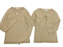 MICHAEL KORS マイケルコース レースアップ アンサンブル カーディガン size4/カーキ ◇■ ☆ fhb8 レディース【USED】【中古】【古着】【ブランド古着買取・販売ABJ】